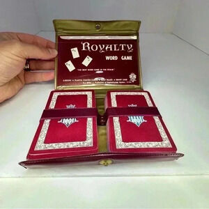 Vintage 1964 Royalty Card Word Game S.J. Miller Co. Inc. Brooklyn NY USA